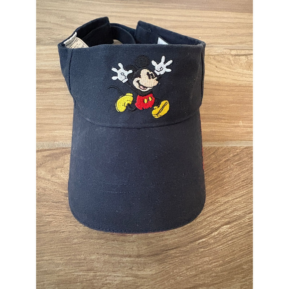 Walt‎ Disney World Blue Mickey Mouse Youth Sun Visor Embroidered Vintage - Picture 1 of 6